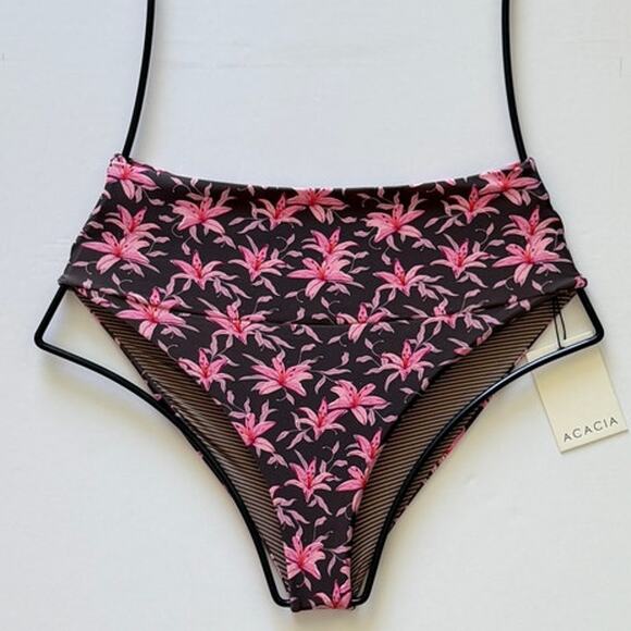 Acacia Swimwear Echo High Waisted Bikini Bottom - Madonna - XS - NWT - Picture 1 of 16